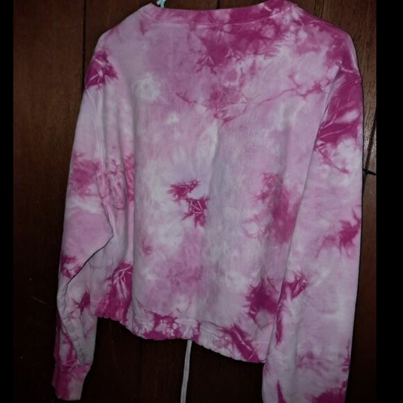 victoria secret pink -pink tye dye pullover sweatshirt M - Picture 2 of 3